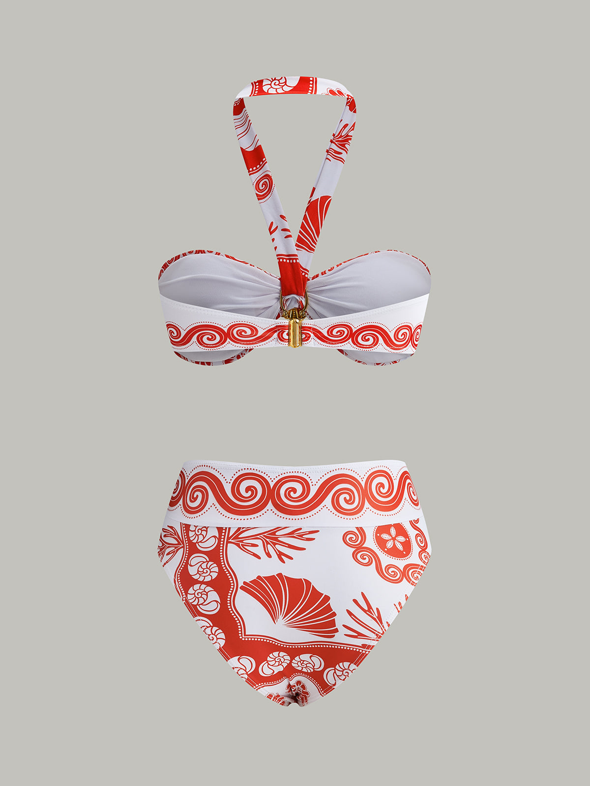 Bikiniset med halterneckmönster