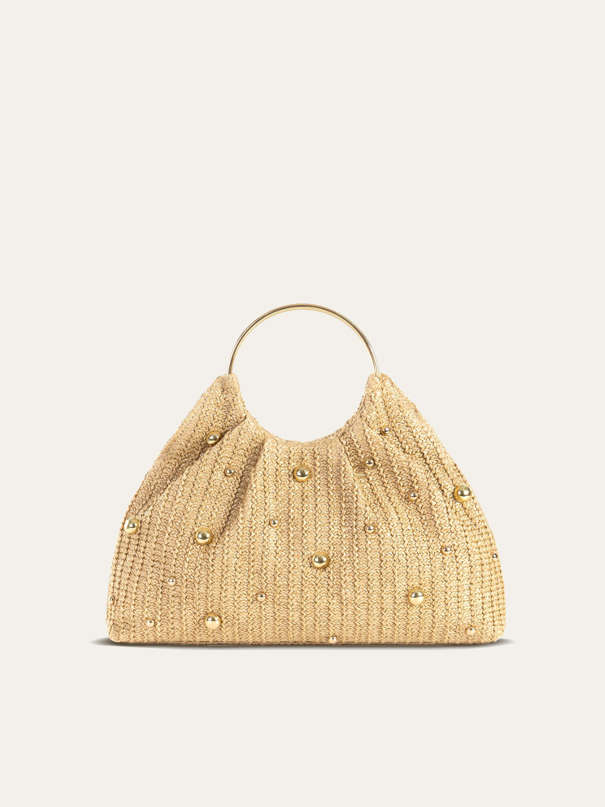 Hobo-Tasche mit Perlenhäkelarbeit 
