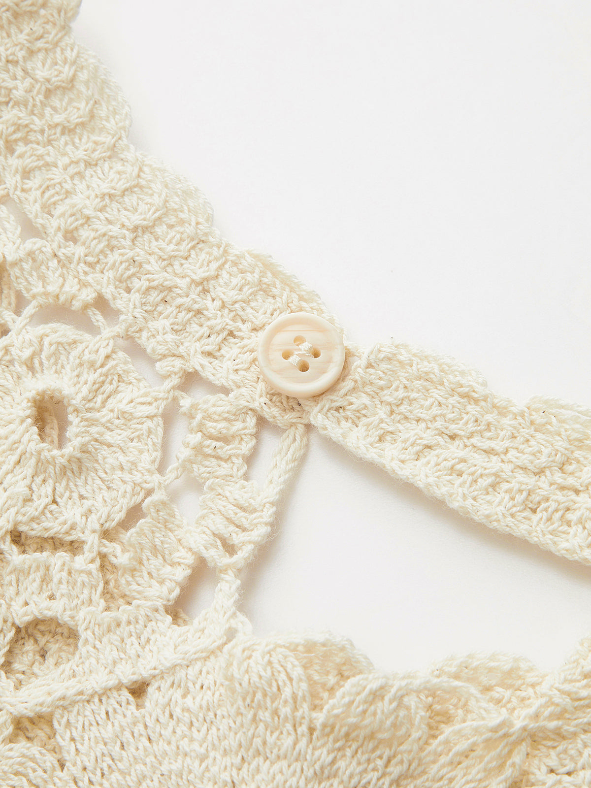 Broderad virkad topp 